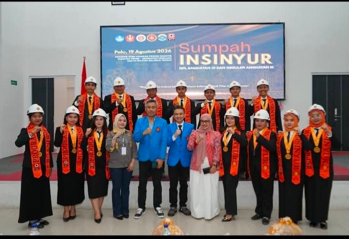 PSPPI Fakultas Teknik Untad Laksanakan Sumpah Insinyur Jalur RPL Angkatan XI dan Jalur Reguler Angkatan III